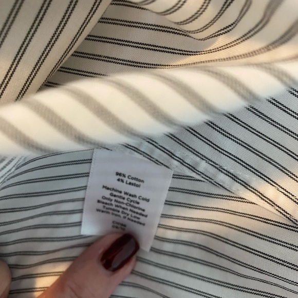 3 for $15! Talbots ladies no iron blouse. 3/4 length sleeves .8P - Picture 5 of 7